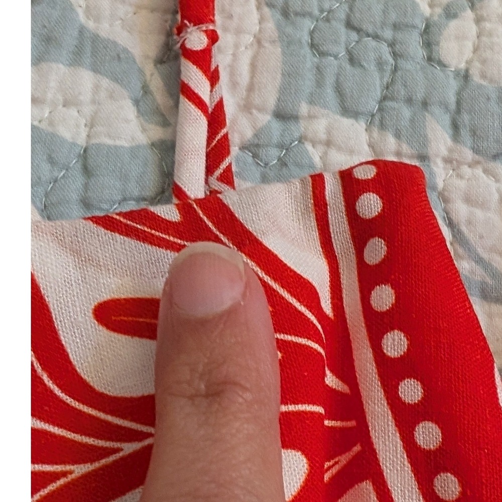 Farm Rio Ainika Shell White Maxi Dress Red Nautical Print XS linen viscose - Picture 7 of 15